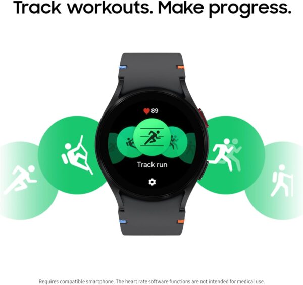 SAMSUNG Galaxy Watch FE 40mm LTE AI Smartwatch w/Fitness Tracking, BIA Sensor, Personalized HR Zones, Heart Rate Tracker, Sleep Monitor, 2024, Pink Gold [US Version, 1Yr Manufacturer Warranty]
