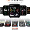 Smart Watch with Alexa & Bluetooth Calls, 1.83" HD Fitness Tracker for Men Women, IP68 Waterproof, 120+ Workout Modes, 24/7 Heart Rate/Sleep Tracking, iOS Android Compatible (Red)