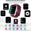 Smart Watch with Alexa & Bluetooth Calls, 1.83" HD Fitness Tracker for Men Women, IP68 Waterproof, 120+ Workout Modes, 24/7 Heart Rate/Sleep Tracking, iOS Android Compatible (Red)