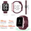 Smart Watch with Alexa & Bluetooth Calls, 1.83" HD Fitness Tracker for Men Women, IP68 Waterproof, 120+ Workout Modes, 24/7 Heart Rate/Sleep Tracking, iOS Android Compatible (Red)