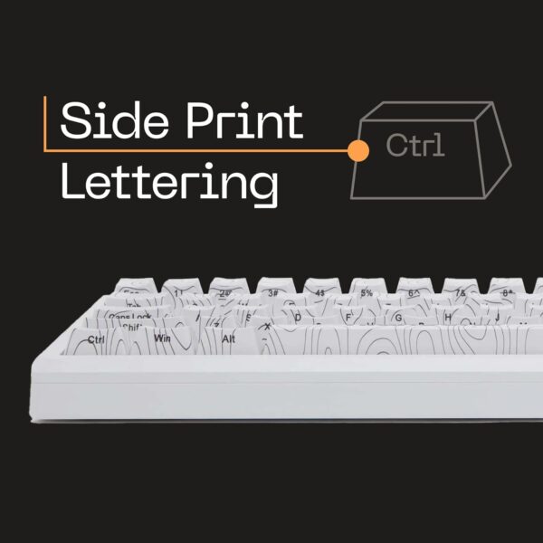 Higround Summit 2.0 SNOWSTONE 65% Mechanical USB Wired Gaming Keyboard, Dreamland Linear Switches, Programable RGB, Hot-Swappable, Deep Thock Creamy Sounding PC Keyboard