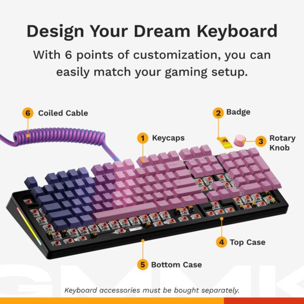 Glorious Gaming - GMMK 3 PRO: Custom Mechanical Keyboard, Full Size 100% Keyboard, Modular Aluminum Body & Gasket System, Hotswappable MX Switches, Sound Dampening Foam, Custom Keycaps, ANSI (Black)