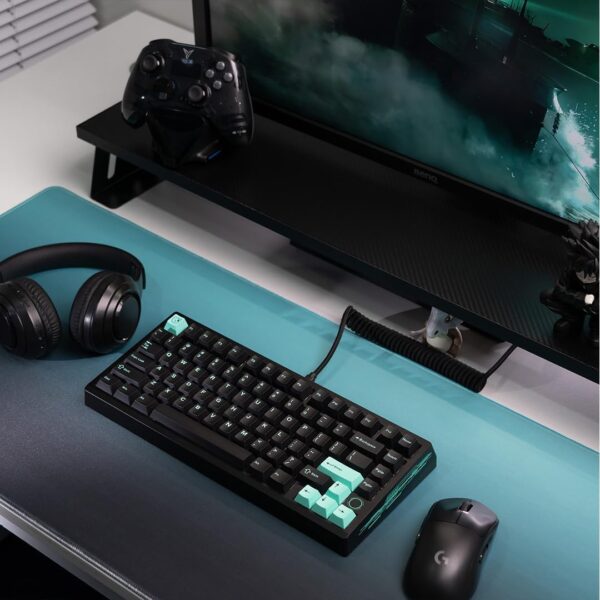 BOOG75 75% Gaming Keyboard with GATERON KS-37B Magnetic Switches, Rapid Trigger Toggle Hall Effect Keyboard, Hot Swappable, Gasket Mount Wired Custom Aluminum HE Key Board for Laptop PC (Black)