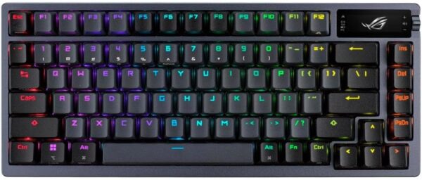 ASUS ROG Azoth 75 Wireless DIY Custom Gaming Keyboard, OLED Display, Gasket-Mount & ROG Harpe Gaming Wireless Mouse, Ace Aim Lab Edition