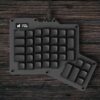Apos ErgoDox 76 "Hot DOX V2 Split Ergonomic Mechanical Keyboard — Ortholinear, Indicator Screen, QMK/VIA Firmware, RGB, USB-C, PBT Keycaps, Hotswap (Dark - Kailh Rose Red Switches)