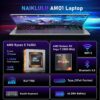Gaming Laptop,15.6 Inch Laptop Computer,32GB RAM 1TB SSD,AMD Ryzen 5 7430U 6C/12T Processor(up to 4.3Ghz),AMD Radeon Graphics,15.6”FHD 1920 * 1080 Display,WiFi 5,BT5.0,Backlit Keyboard