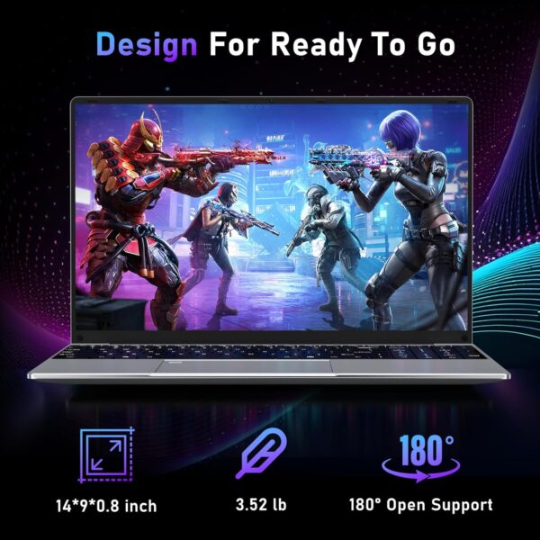 Gaming Laptop,15.6 Inch Laptop Computer,32GB RAM 1TB SSD,AMD Ryzen 5 7430U 6C/12T Processor(up to 4.3Ghz),AMD Radeon Graphics,15.6”FHD 1920 * 1080 Display,WiFi 5,BT5.0,Backlit Keyboard