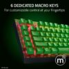 Razer BlackWidow V4 X Minecraft Edition - Mechanical Gaming Keyboard - Chroma RGB (Green Clicky Switches, 6 Dedicated Macro Keys, Doubleshot ABS Keycaps) US Layout | Minecraft