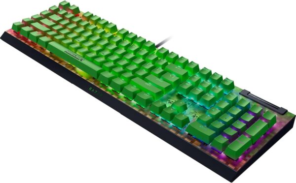 Razer BlackWidow V4 X Minecraft Edition - Mechanical Gaming Keyboard - Chroma RGB (Green Clicky Switches, 6 Dedicated Macro Keys, Doubleshot ABS Keycaps) US Layout | Minecraft