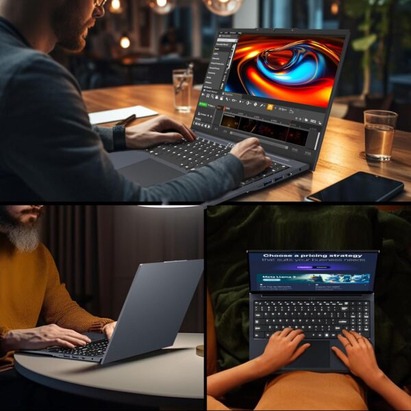 Gaming Laptop, Laptop i5 Up to 3.60GHZ, 16 Inch Laptops Computer 16GB RAM 512GB SSD, Laptops HD 1920X1200 Display, Backlit Keyboard, WiFi 5 Notebook Computer, 180 Angle Opening for Students Business