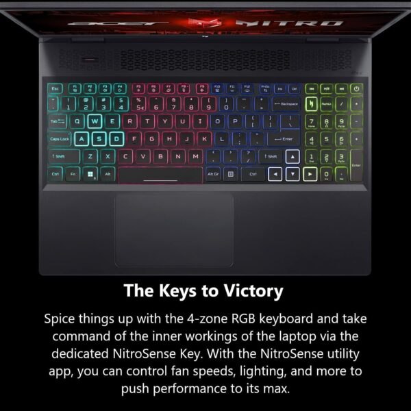 Acer Nitro 16 Gaming Laptop, 16" WUXGA (1920 x 1200) IPS 165Hz, Hexa-core Ryzen 5 7640HS (Beats i7-11800H), GeForce RTX 4050, RGB Backlit, USB-C, Win11 H, w/Mouse Pad