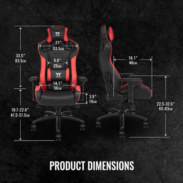 Thermaltake X-Fit Black-Red Gaming Chair GGC-XFI-BRMFDL-TW