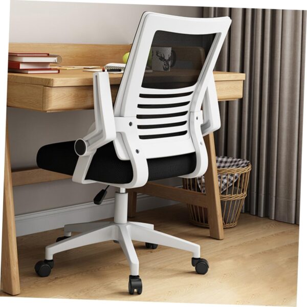 VOSAREA Convenient Gaming Chair Adjustable Height Lifting Office Chair Comfortable Mesh Fabric Smooth Rolling Casters for Home School