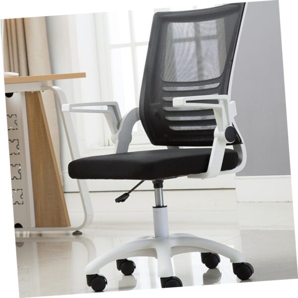VOSAREA Convenient Gaming Chair Adjustable Height Lifting Office Chair Comfortable Mesh Fabric Smooth Rolling Casters for Home School