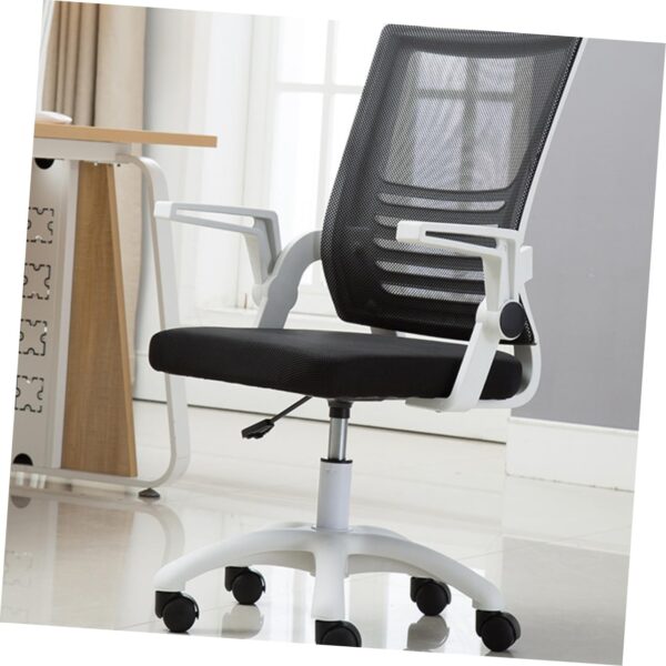 VOSAREA Convenient Gaming Chair Adjustable Height Lifting Office Chair Comfortable Mesh Fabric Smooth Rolling Casters for Home School