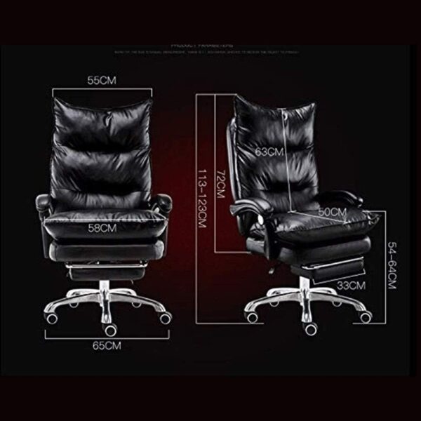 Esports Gaming Office Chair Modern Minimalist Reclining Computer Chair Ergonomic Home Study Chair Adjustable Height(Black)