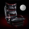 Esports Gaming Office Chair Modern Minimalist Reclining Computer Chair Ergonomic Home Study Chair Adjustable Height(Black)