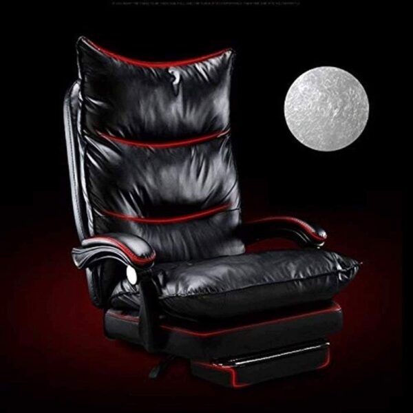 Esports Gaming Office Chair Modern Minimalist Reclining Computer Chair Ergonomic Home Study Chair Adjustable Height(Black)