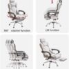 Modern Computer Gaming Chair High Back Leather Executive Desk Chair with Lumbar Support Comfortable Office Chairs with Wheels for Conference Room Study Room