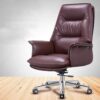 Comfortable High Back Executive Office Chair PU Leather Computer Gaming Chair Ergonomic Swivel Chair with Wheels for Bedroom Working