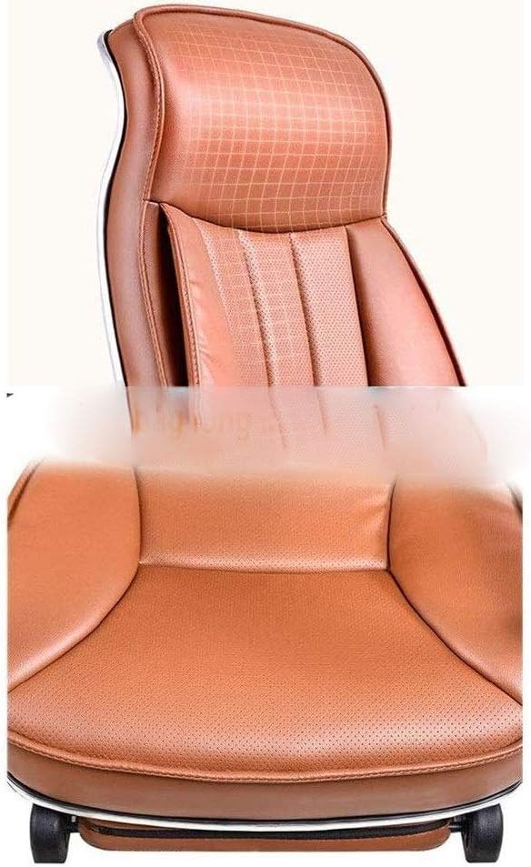 Ergonomic Gaming Office Chair High Back PU Leather Executive Desk Chair Modern Comfort Brown Computer Chair for Home Offices