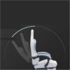 Lounge Chair Gaming Chair Fabric Reclining Chair with Footrest, Adjustable Height, Gray/Blue Sofa