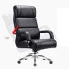 Ergonomic High Back Desk Chair with Retractable Footrest Modern Luxury Leather Computer Gaming Chair(Black)