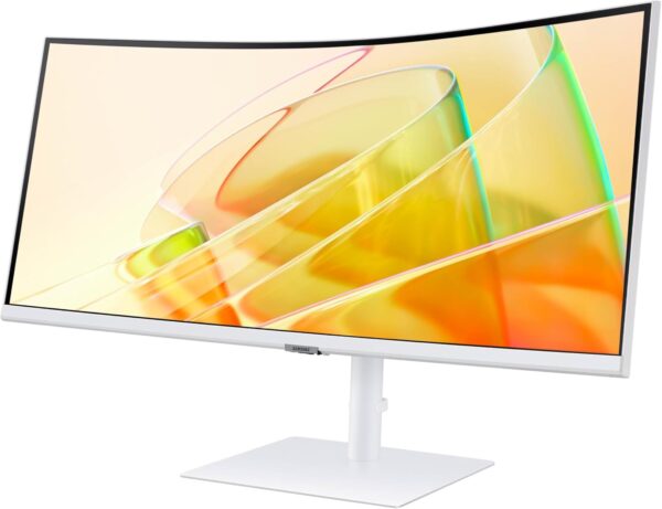 SAMSUNG 34” ViewFinity S65TC Series Ultra-WQHD 1000R Curved Computer Monitor, HDR10, 100Hz, AMD FreeSync, Thunderbolt 4, Height Adjustable Stand, Built-in Speakers, Eye Care, LS34C650TANXGO, 2024