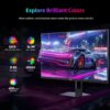 27 Inch Gaming Monitor 240Hz 1440P QHD Computer Monitor, FreeSync G-Sync Compatible, 1ms 2K Gamer Monitor with HDR, 130% sRGB, HDMI DisplayPort, Tilt Adjustable, Eye Care,H27E22S