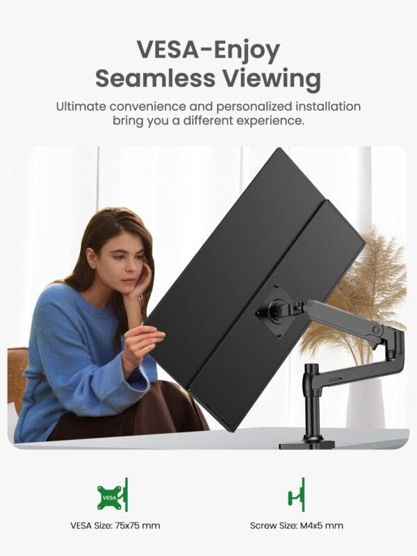 Portable Monitor 24.5” 165HZ, 2K Portable Gaming Monitor with FreeSync, HDR, 180°Adjustable Kickstand & VESA, 350Nits QHD IPS Large Travel Gaming Second Screen for Laptop, Switch