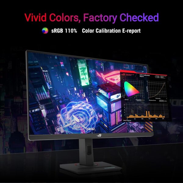 ASUS ROG Strix 24.5” USB-C HDR400 Gaming Monitor (XG259CMS)–Full HD 1080p, 310Hz, 1ms, Fast IPS, 110% SRGB, Extreme Low Motion Blur Sync, G-SYNC Compatible, DisplayWidget, Tripod Socket, 3yr Warranty