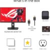 ASUS ROG Strix 24.5” USB-C HDR400 Gaming Monitor (XG259CMS)–Full HD 1080p, 310Hz, 1ms, Fast IPS, 110% SRGB, Extreme Low Motion Blur Sync, G-SYNC Compatible, DisplayWidget, Tripod Socket, 3yr Warranty