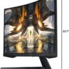 SAMSUNG Odyssey G50A Series 32-Inch WQHD (2560x1440) Gaming Monitor, 165Hz, 1ms, IPS Panel, G-Sync, HDR10 (1 Billion Colors), Ultrawide Game View (LS32AG500PNXZA)