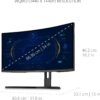 ViewSonic VX3418-2KPC 34 Inch 21:9 Curved 1440p 1ms 180Hz Gaming Monitor with FreeSync Premium, Eye Care, HDMI and Display Port