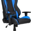 AKRacing Nitro V2 Gaming Chair Desk Chair Blue Heavy Duty PU Leather 180 Degree Reclining Home Remote