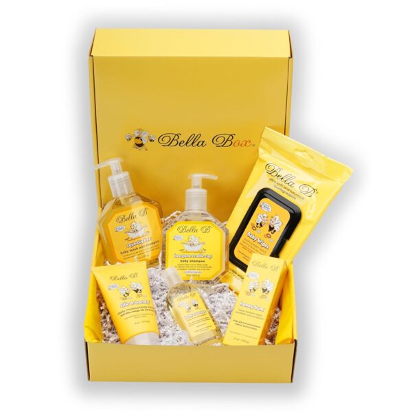 BELLA B Baby Starter Set - Baby Shower Gifts - Gift Baskets Baby Grooming Kit - Baby Gift Basket - Baby Bath Kit - Baby Bath Soap - Baby Wash And Shampoo - Baby Soap Gift Sets