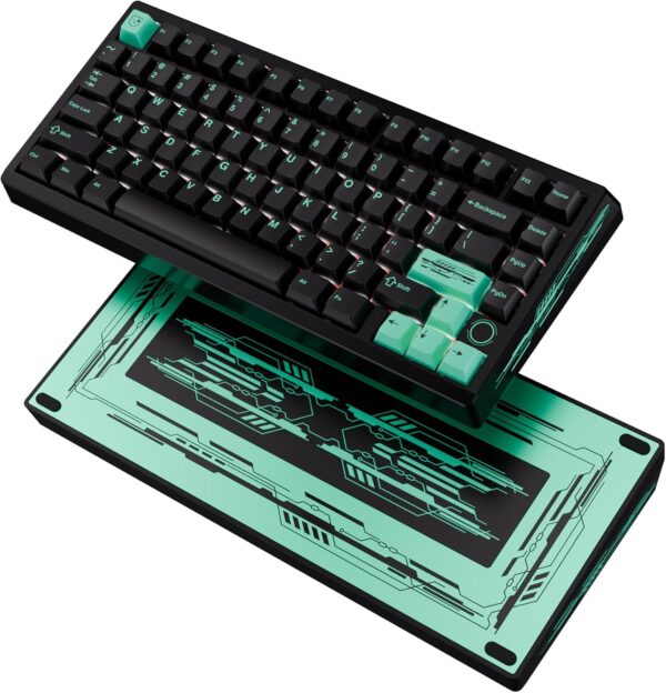 BOOG75 75% Gaming Keyboard with GATERON KS-37B Magnetic Switches, Rapid Trigger Toggle Hall Effect Keyboard, Hot Swappable, Gasket Mount Wired Custom Aluminum HE Key Board for Laptop PC (Black)