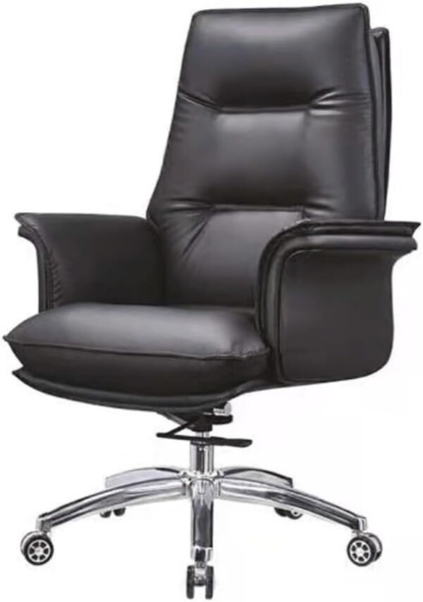Comfortable High Back Executive Office Chair PU Leather Computer Gaming Chair Ergonomic Swivel Chair with Wheels for Bedroom Working