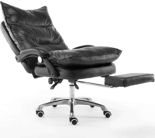 Esports Gaming Office Chair Modern Minimalist Reclining Computer Chair Ergonomic Home Study Chair Adjustable Height(Black)