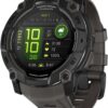 Garmin Instinct® 3 50mm, AMOLED Display, Rugged Outdoor GPS Smartwatch, Metal-Reinforced Bezel, Built-in Flashlight, Up to 18 Days of Battery Life, Charcoal