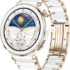 HUAWEI Watch GT 5 Pro 42 mm Smartwatch, Sharp-Edged Design, up to 7 Days Battery Life, Pro-Level Sports Watch, Health Tracking, Compatible with iOS and Android, White Ceramic