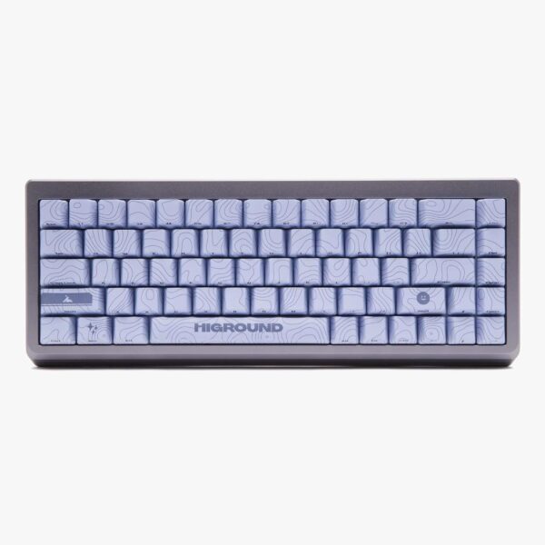 Higround Summit 2.0 Slate 65% Mechanical USB Wired Gaming Keyboard, Dreamland Linear Switches, Programable RGB, Hot-Swappable, Deep Thock Creamy Sounding PC Keyboard