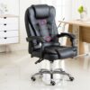 Luxury Executive Office Chair High Back Ergonomic Computer Desk Chair Modern Classic Computer Gaming Chair for Home Conference Room(Black)