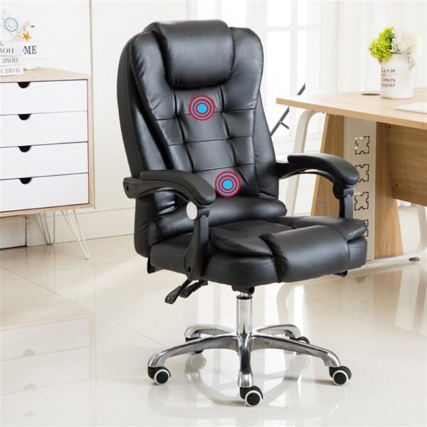 Luxury Executive Office Chair High Back Ergonomic Computer Desk Chair Modern Classic Computer Gaming Chair for Home Conference Room(Black)