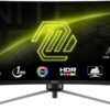 MSI MAG345CQR, 34-inch UWQHD 3440 x 1440 Computer Monitor, 180Hz, HDMI, 1ms, Black
