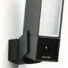 Pass & Seymour Netatmo c Camera, WiFi, Integrated Floodlight, Movement Detection, Night Vision, Without Fees, NOC01-US, Black Aluminium