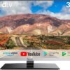 SYLVOX Smart RV TV, 32 inch TVs with DVD Player Built-in, 12 Volt for RV Camper 1080P FHD, Android Smart Free Download APPs, Support WiFi Bluetooth, 2 HDMI & 2 USB, AC/DC Powered, Frameless Design