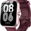 Smart Watch with Alexa & Bluetooth Calls, 1.83" HD Fitness Tracker for Men Women, IP68 Waterproof, 120+ Workout Modes, 24/7 Heart Rate/Sleep Tracking, iOS Android Compatible (Red)