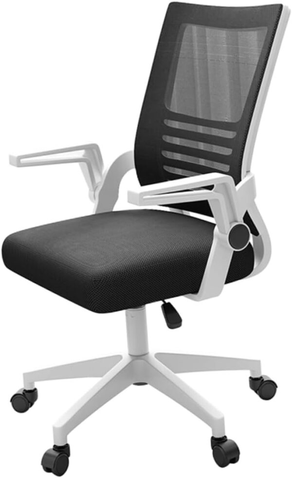 VOSAREA Convenient Gaming Chair Adjustable Height Lifting Office Chair Comfortable Mesh Fabric Smooth Rolling Casters for Home School