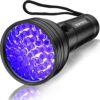 Vansky UV Flashlight Black Light, 51 LED Blacklight Pet Urine Detector for Dog/Cat Urine, Dry Stains, Bed Bug, Resin Curing, Scorpions Finder